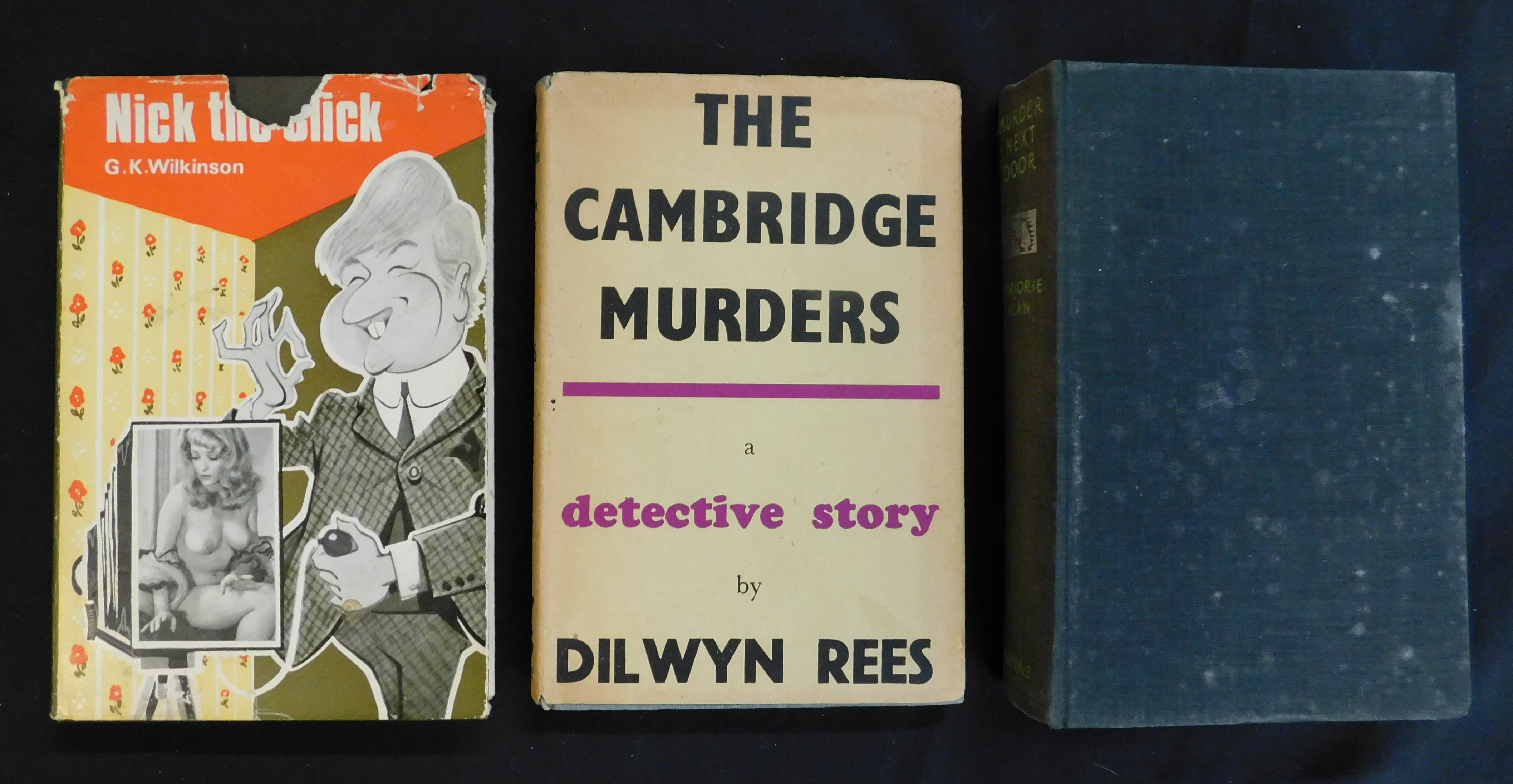 GLYN E DANIEL "DILWYN REES": THE CAMBRIDGE MURDERS, London, Victor Gollancz, 1945, 1st edition,