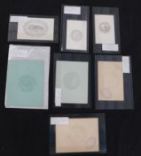 Packet: 10 impressions/prints/sketches of District Council seals comprising Sandown District Council