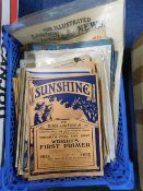 Carton: small lot mainly childrens periodicals and comics including various issues of SUNSHINE,