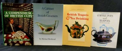 MICHAEL BERTHOUD: 2 titles: A COMPENDIUM OF BRITISH TEA CUPS, Bridgnorth, Micawber Publications,