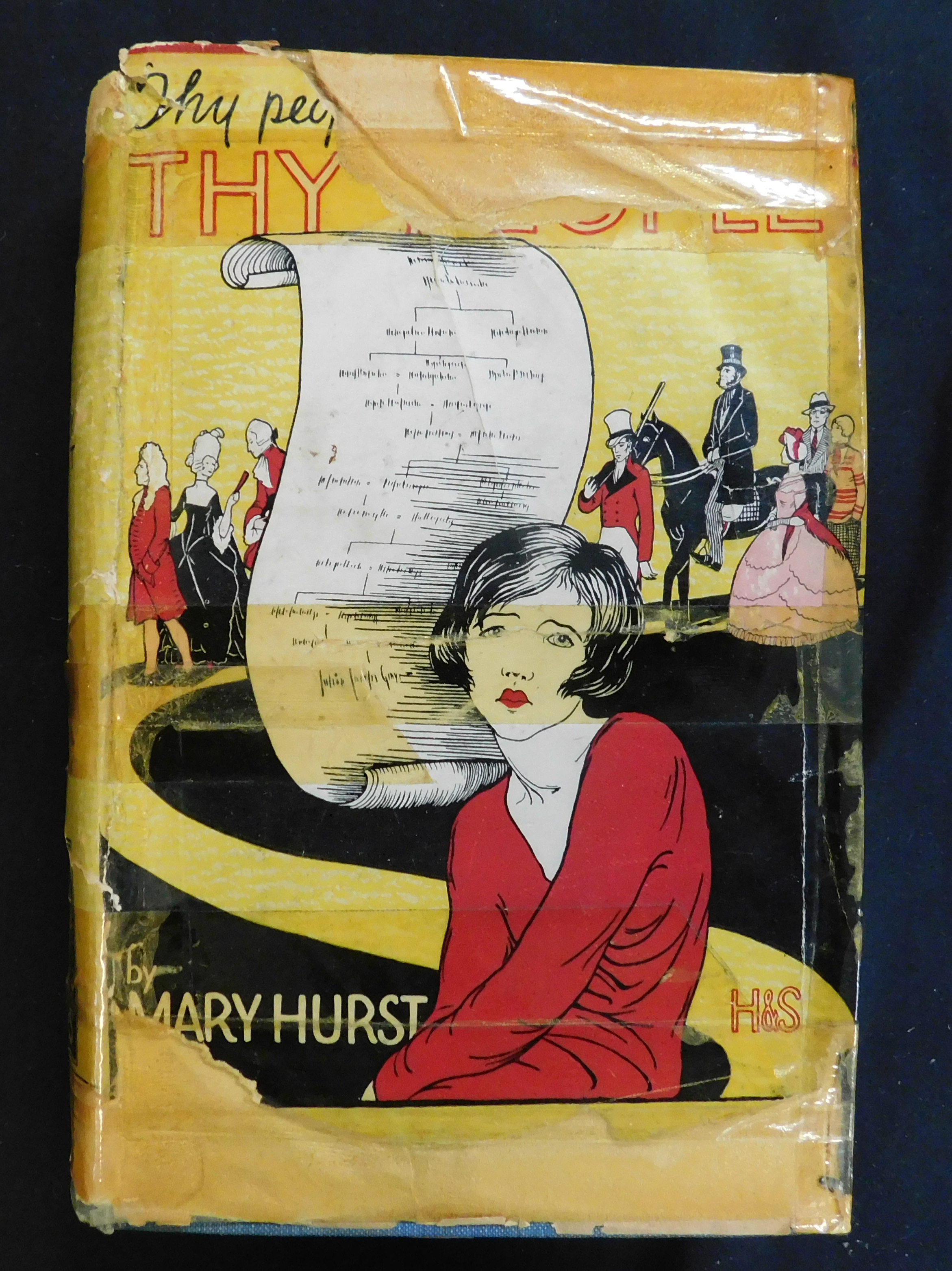 MARY HURST: THY PEOPLE, London, Hodder & Stoughton [1928], 1st edition, 6pp adverts at end, original