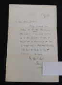 JOHN BRIGHT (1811-1889) autograph letter signed dated 6/29/83, House of Commons embossed headed