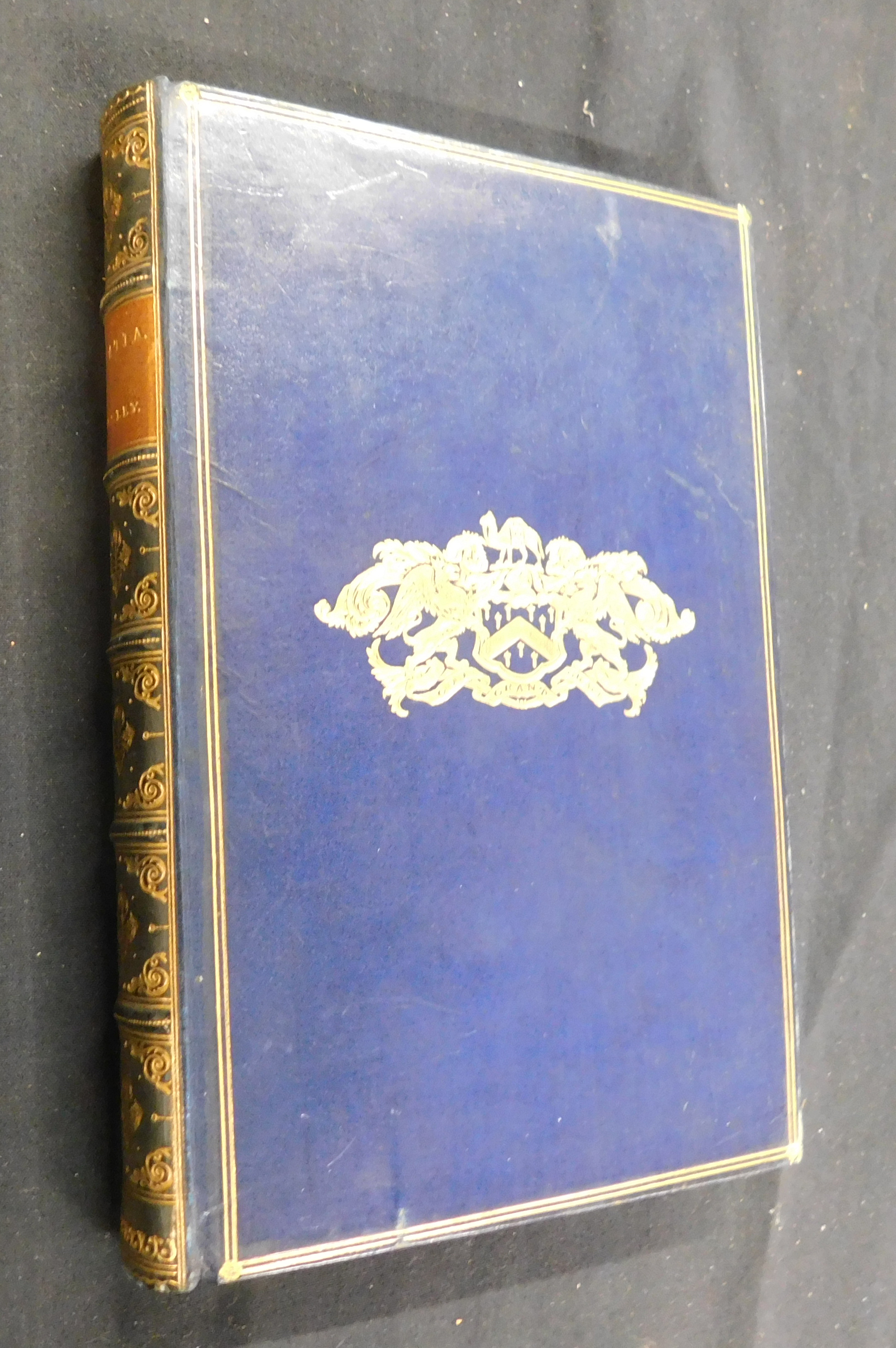 CHARLES KINGSLEY: HYPATIA OR NEW FOES WITH AN OLD FACE, London, MacMillan, 1882, decorative blue