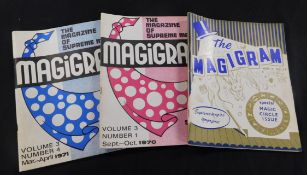 Box assorted Magic periodicals comprising GENII, 1966-74, 80+ issues, original wraps; MAGIGRAM,