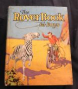 THE ROVER BOOK FOR BOYS, London, Manchester and Dundee, D C Thomson, [1933], 4 coloured plates as
