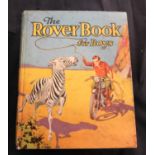 THE ROVER BOOK FOR BOYS, London, Manchester and Dundee, D C Thomson, [1933], 4 coloured plates as