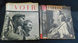 Packet: French WWII and early post-war interest comprising CADRAN, Paris and London, 1944-45, 7