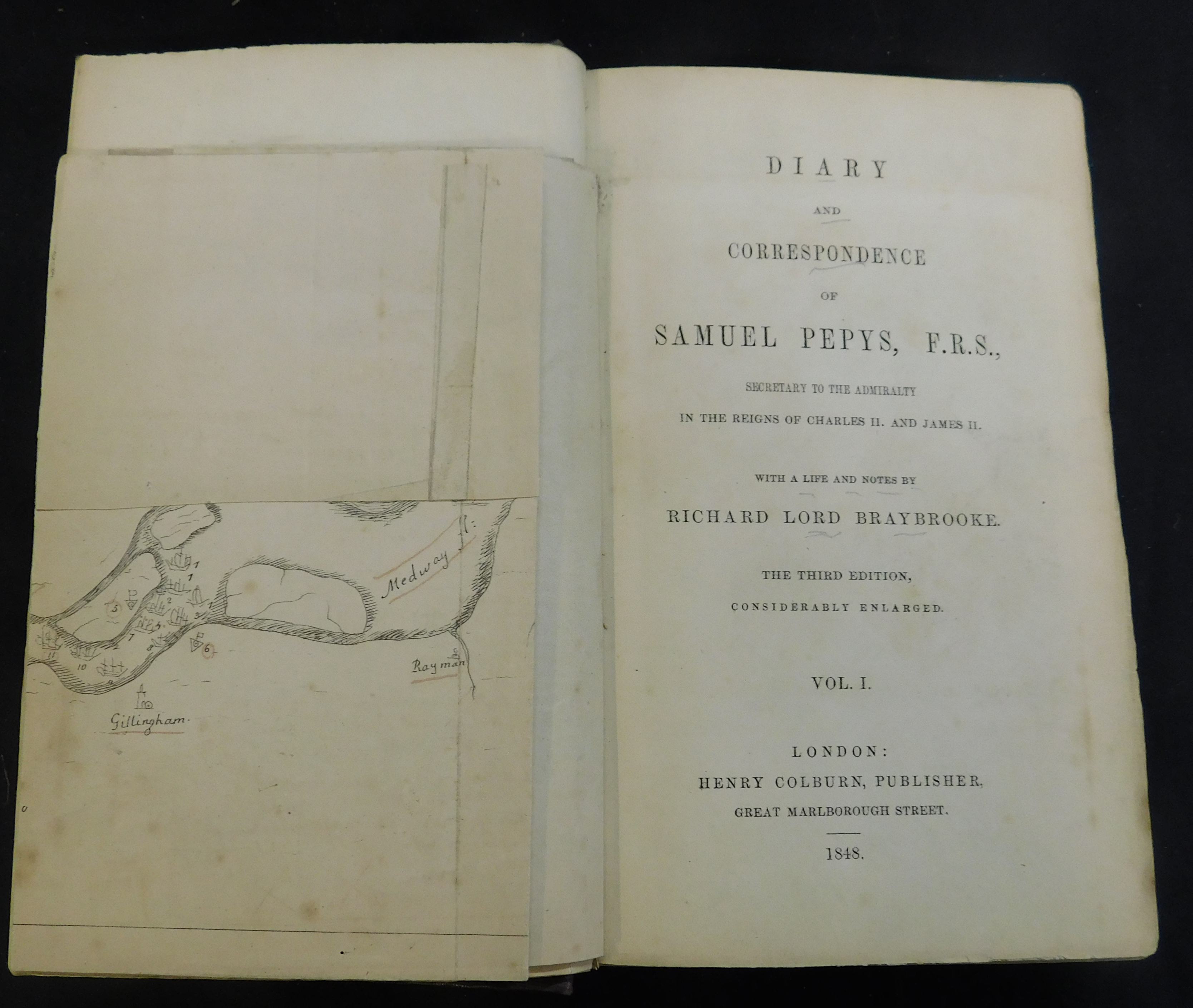 SAMUEL PEPYS: DIARY AND CORRESPONDENCE, ed Richard Lord Braybrooke, London, Henry Colburn, 1848-