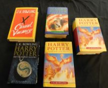 J K ROWLING: 4 titles: HARRY POTTER AND THE ORDER OF THE PHOENIX, London, Bloomsbury, 2003, 1st