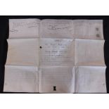 A RARE ROYAL VELLUM CONVEYANCE dated 27th October 1880 between His Royal Highness The Prince of