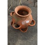 TERRACOTTA STRAWBERRY PLANTER, HEIGHT 42CM