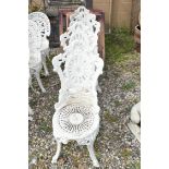 FOUR ALUMINIUM GARDEN CHAIRS