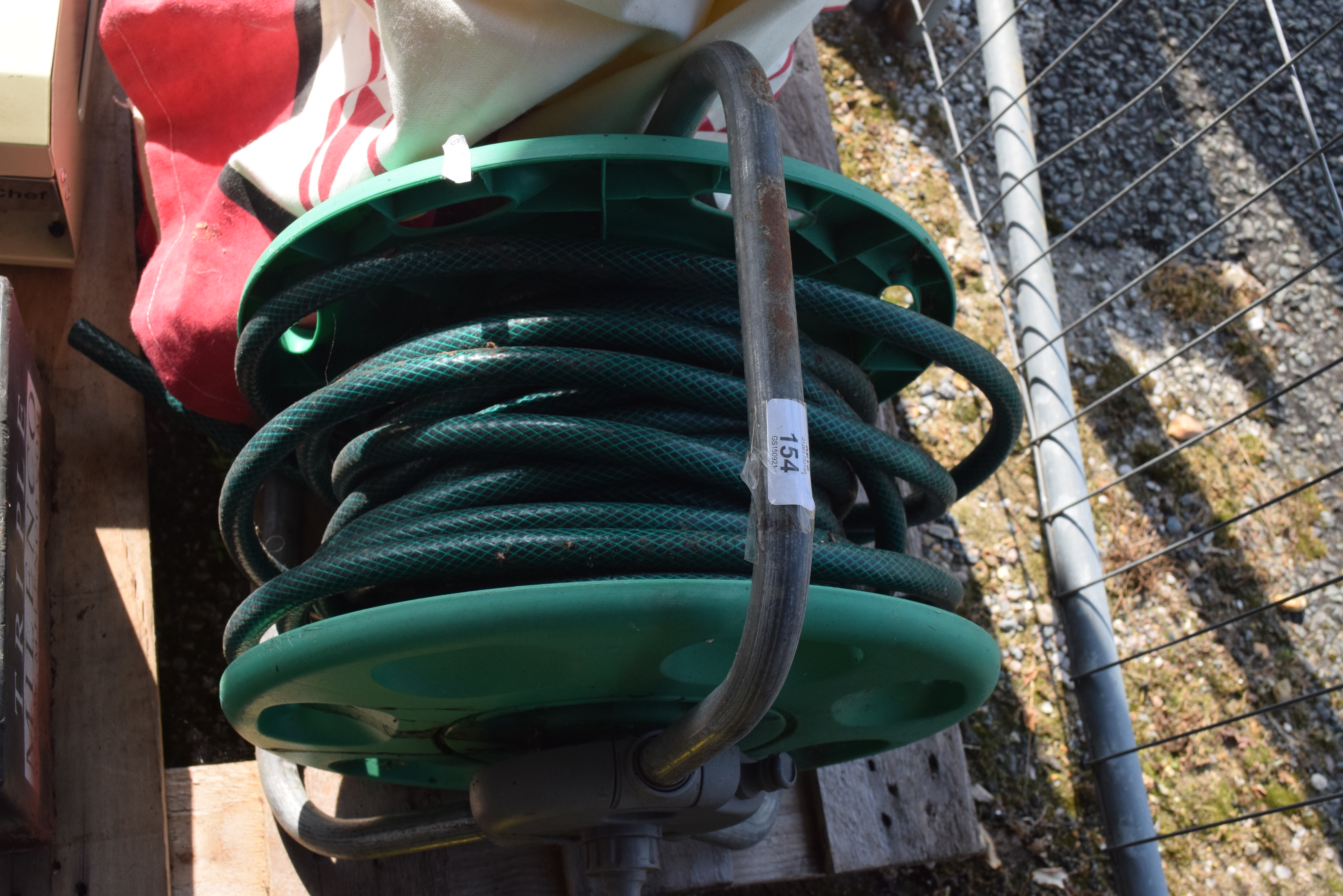 GARDEN HOSE AND REEL