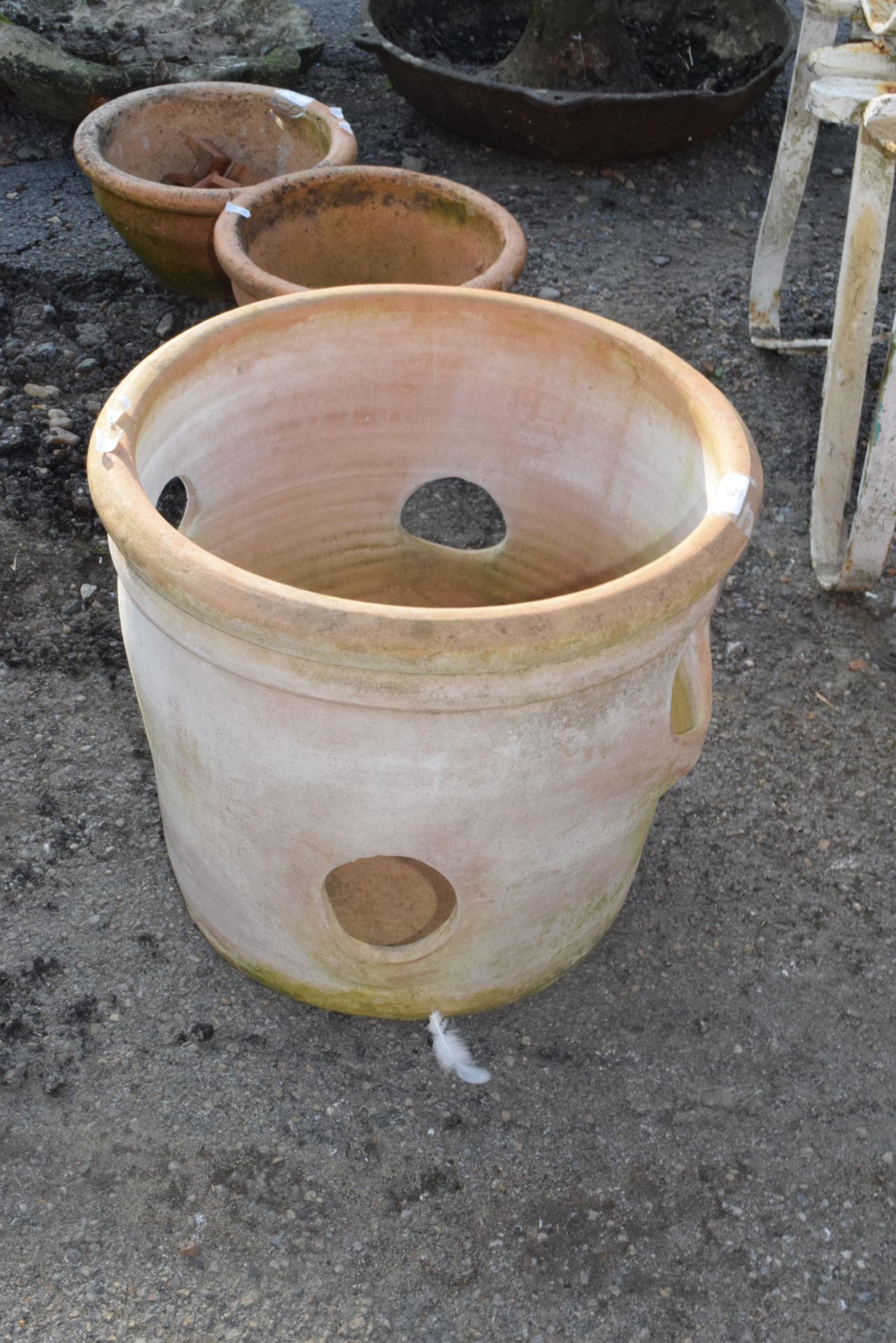 TERRACOTTA PLANTER, HEIGHT 34CM