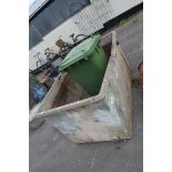 FIBREGLASS WATER TANK WITH A WHEELIE BIN