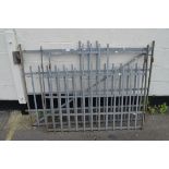 SET OF METAL GATES, LARGEST WIDTH APPROX 125CM, SMALLEST WIDTH APPROX 55CM