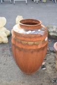 METAL PLANT POT, HEIGHT 55CM