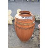 METAL PLANT POT, HEIGHT 55CM