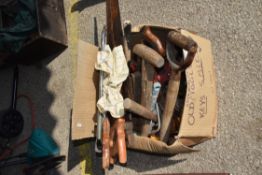 Box of mixed hand tools