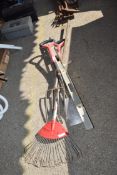 WOLF GARDEN RAKE AND SPEAR & JACKSON GARDEN FORK AND SPADE