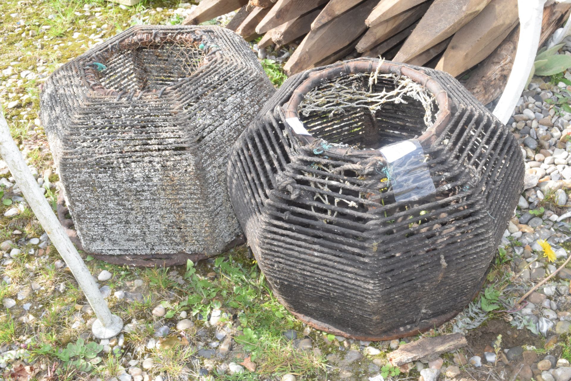 TWO VINTAGE CRAB POTS - Image 2 of 2