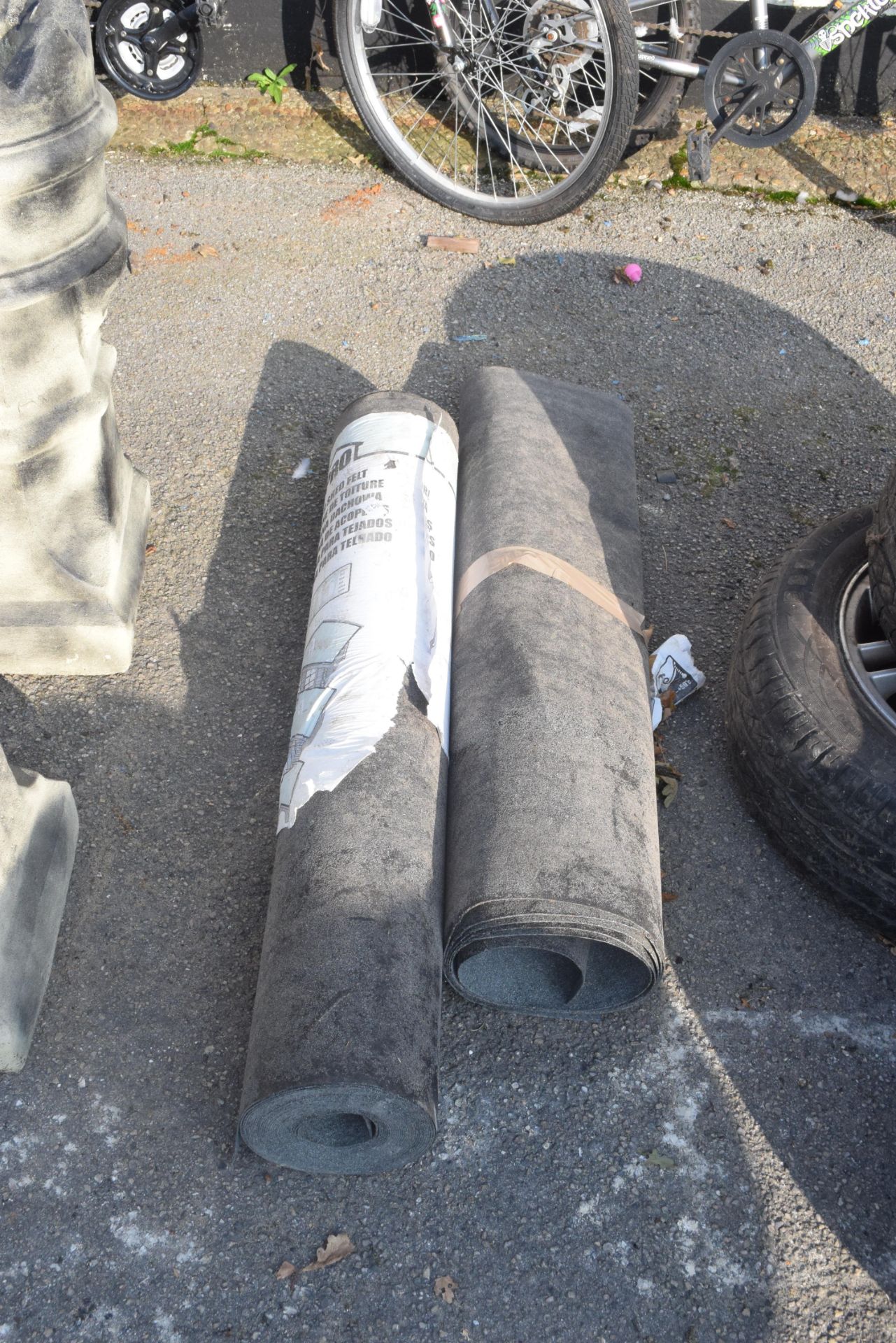 ONE FULL ROLL AND ONE PART ROLL OF ROOFING FELT
