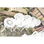 FOUR ALUMINIUM GARDEN CHAIRS