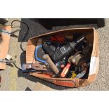 Box mixed tool inc electric drill and tin snips