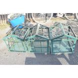 THREE CONSERVATORY PLANTERS/PLANT SUPPORTS