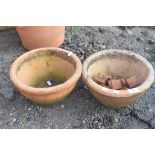 PAIR OF TERRACOTTA PLANT POTS