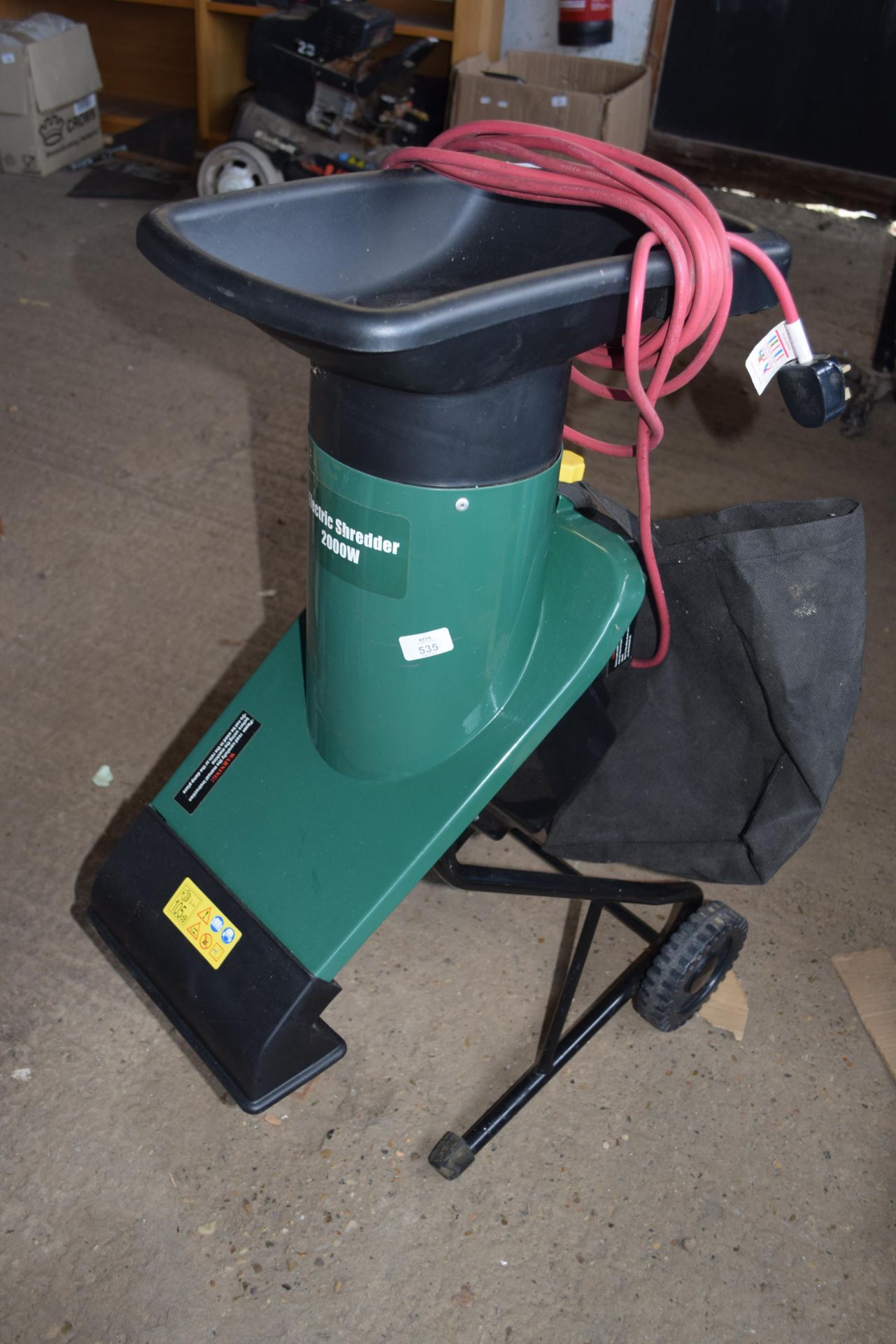 ELECTRIC 2000W GARDEN SHREDDER