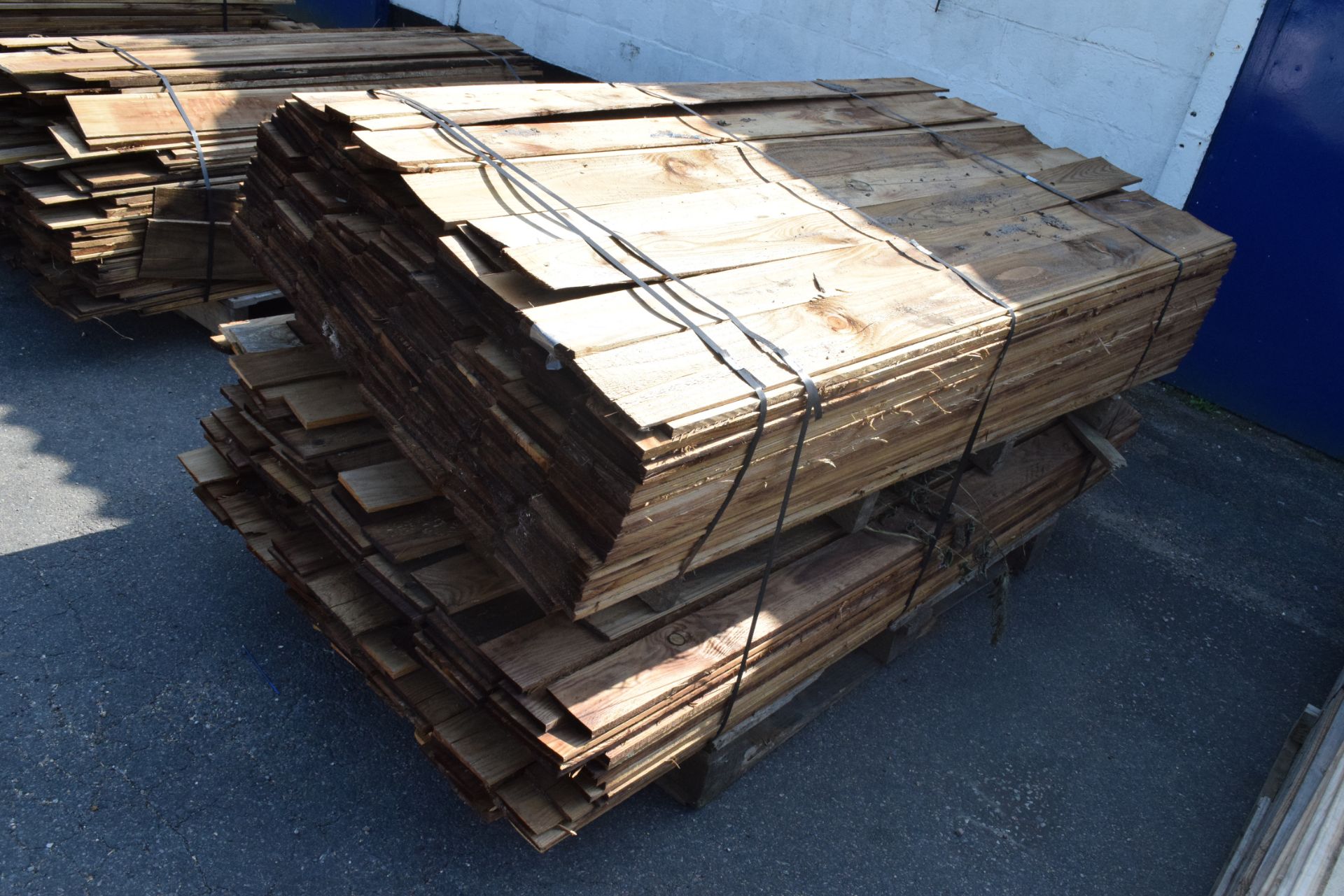 TWO PALLETS OF FEATHER EDGE FENCING BOARD - Image 2 of 2