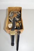 BOX OF MIXED WRIST WATCHES