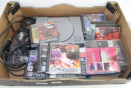 SONY PLAYSTATION AND ASSORTED GAMES