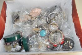 LARGE BOX OF COSTUME JEWELLERY