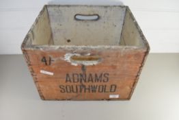 ADNAMS SOUTHWOLD VINTAGE BREWERY WOODEN CRATE