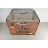 ADNAMS SOUTHWOLD VINTAGE BREWERY WOODEN CRATE