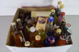 BOX OF MIXED SPIRIT MINIATURES