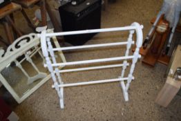 PAINTED WOODEN TOWEL RAIL, 71CM WIDE