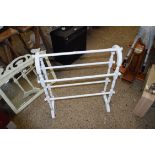 PAINTED WOODEN TOWEL RAIL, 71CM WIDE