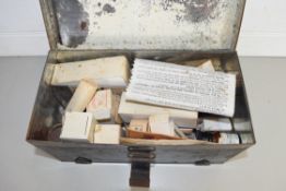 VINTAGE SHIPS FIRST AID BOX AND CONTENTS