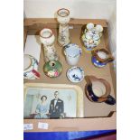 MIXED LOT: CERAMICS, ROYAL CAULDON VASE, SMALL COPELAND SPODE BEAKER PRODUCED FOR HEAL & SON,