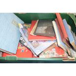 BOX CONTAINING MIXED STAMP ALBUMS