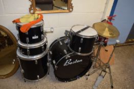 BOSTON FIVE DRUM KIT WITH CYMBALS, FOOT PEDAL AND ACCESSORIES