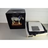 MODERN ROYAL DOULTON MODEL OF A CLYDESDALE SHIRE HORSE COMPLETE WITH ORIGINAL BOX