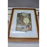 ANCIENT ORDER OF FORESTERS FRAMED CERTIFICATE DATED 1896, 60CM HIGH, FRAMED AND GLAZED