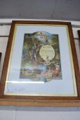 ANCIENT ORDER OF FORESTERS FRAMED CERTIFICATE DATED 1896, 60CM HIGH, FRAMED AND GLAZED
