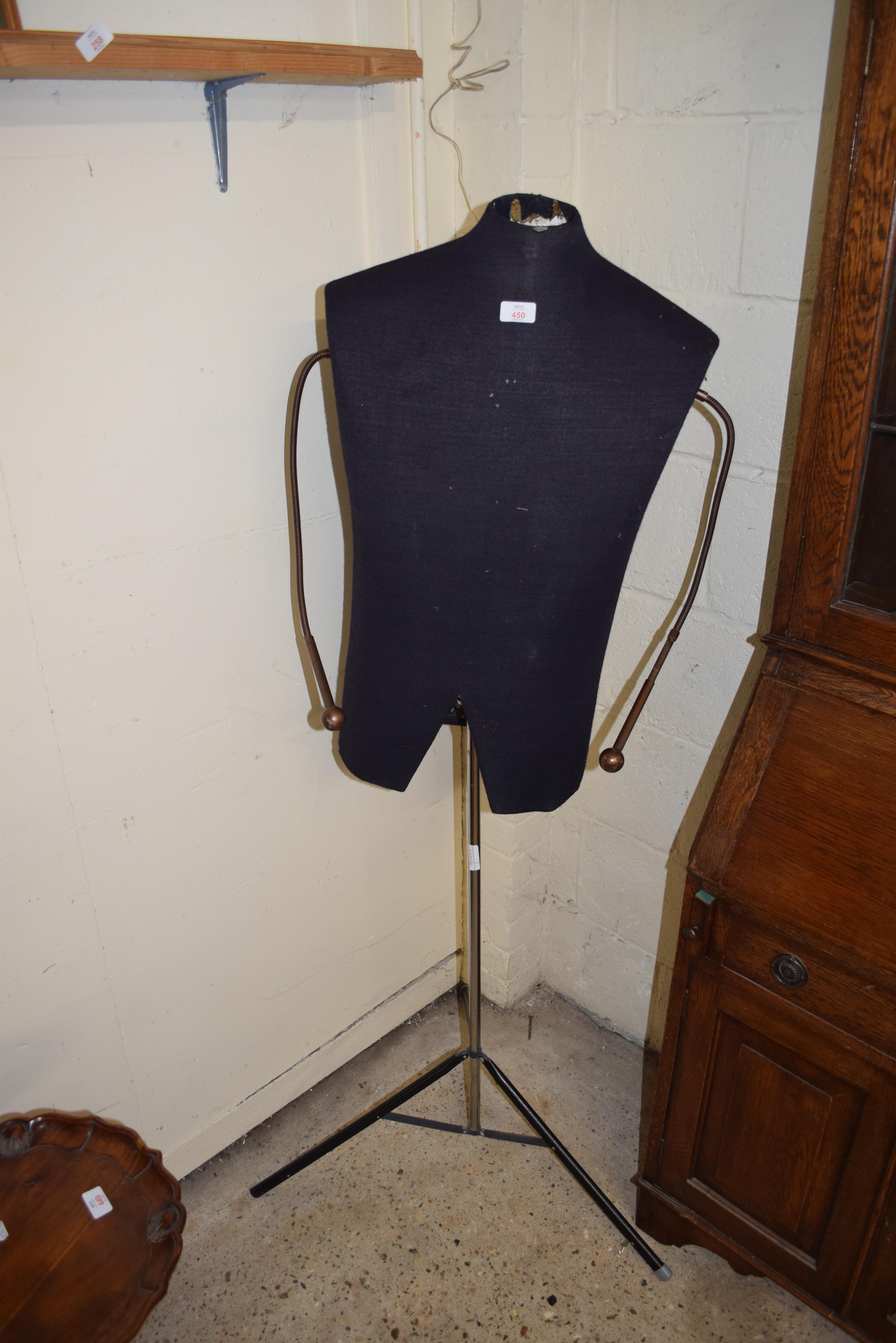 TAILORS MANNEQUIN ON METAL STAND, 152CM HIGH