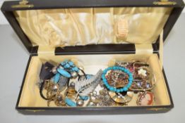 BOX OF COSTUME JEWELLERY