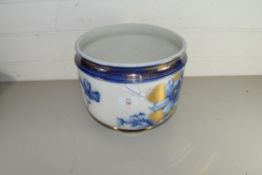 BLUE AND WHITE SUMMER PATTERN JARDINIERE